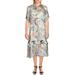 Johnny Was Womens Marion Silk Floral Print Midi Dress