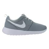 Kids Nike Roshe One GS Wolf Grey White Safety Orange 599728-038