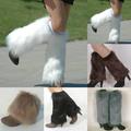 Yesbay Winter Women Boot CoversÂ Furry Faux Fur Soft Leg Warmers Coffee