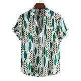 Niuer Stylish Front Pocket Hawaiian Shirts Mens Casual Short Sleeve Button Down Beach Shirts M-3XL