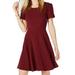 Maison Jules Womens Heart Cutout Fit & Flare Dress