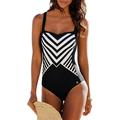 Eyicmarn Womens Swimsuits One Piece Swimsuit for Women Athletic Training Racerback Tummy Control Beachwear Bathing Suits