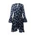 Derek Lam 10 Crosby Navy Floral Dress (2)