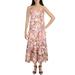 INC Womens Plus Smocked Floral Print Maxi Dress
