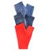 Pre-ownedAG Adriano Goldschmied Women's Boot Cut Cropped Jeans Blue Red Size 25 26 Lot 3