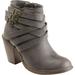 Women's Journee Collection Strap Multi Strap Ankle Boot