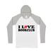 Inktastic Book Club Lover Adult Long Sleeve T-Shirt Male White & Heather w/ Hood M