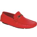 Krazy Shoes Artists Men's Red Leather Synthetic Upper Casual Shoe, Size 10