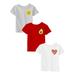 Awkward Styles Toddler T Shirts 5T Girls Clothes 5 Year Old Girls Outfits 5T T-shirt Toddler Shirts Star Avocado Heart Pack of 3
