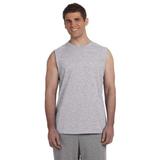 The Gildan Adult Ultra Cotton 6 oz Sleeveless T-Shirt - SPORT GREY - S