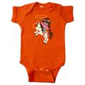 Inktastic African American Girl, Cowboy Girl, White Horse Infant Short Sleeve Bodysuit Female