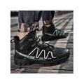 Avamo Steel Toe Shoes Men Safety Work Shoes Slip Resistant Industrial Construction Shoes High Top Boots
