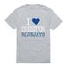 I Love Creighton University Bluejays T-Shirt Heather Grey Medium