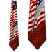 US Constitution with Flag Necktie Mens Tie by Stev
