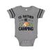 Inktastic Id Rather Be Camping with Tent Trees and Stars Infant Short Sleeve Bodysuit Unisex