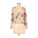 Pre-Owned Amuse Society Women's Size S Long Sleeve Blouse