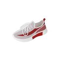 Gomelly Womens Ladies Lace Up Flat Trainers Shoes Size US 5-9.5