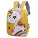 Taicanon 1 PCS Cute Mini Little Girl Backpack Rainbow Pony Unicorn Backpack for Kids(Yellow)
