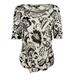 Lauren Ralph Lauren Women's Paisley Printed Linen T-Shirt