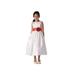 Efavormart Ivory Sleeveless Satin Flower Girl Dress Special Occasion Dress