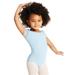 Puff Sleeve Keyhole Back Leotard - Girls