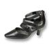 PEERAGE Lola Women's Wide Width Leather Dress Pump BLACK 7.5