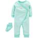 Carter's Baby Boys 2 Piece Jumpsuit And Socks Set Green Size 6 Months