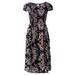 Womenâ€™s Soft Smocked Rayon Summer Midi Dress