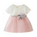 Summer Toddler Infant Girls Cotton Mesh Tutu Dresses Kids Cute Birthday Party Clothes 0-3Y Baby Girl Princess Dress
