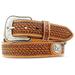 Ariat A1015408-32 Mens Basket Weave Stamped Leather Belt, Size - 32