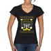 Happy Hanukkah Ugly Christmas Sweater Womens V-Neck Tee, Black, Small