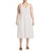 Terra & Sky Women's Plus Size Button Front Tank Dress