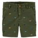 Carter's Baby Boys Dinosaur Flat-Front Green Shorts Size 24 Months