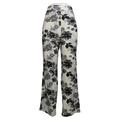 Denim & Co. Women's Pants Sz M Printed Jersey W/ Pockets White A392171