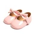 Reduced Price!Infant Baby Girls PU leather Buckle Shoes Bowknot Princess Wedding Dress Mary Jane Flats Prewalker Newborn Light Baby Non-slip Crib Shoe