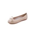 Wazshop Womens Ballet Flats Leather Classic Slip On Shoes Ladies Dance Walking Office Shoes