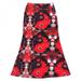 ZDMATHE Summer Fashion Women Print Skirt Loose High Waist Casual Ladies Mid-calf Skirt