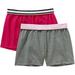 Girls' Soid Jersey Short, 2 Pack