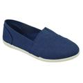 Soda Flat Women Shoes Linen Canvas Slip On Loafers Memory Foam Gel Insoles OBJI-S Blue Navy 6