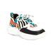 INC Womens Gemella Animal Print Mixed Media Trainers