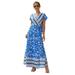 Abtel Hawaiian Beach Holiday Boho Beach Floral Maxi Dress For Women Casual Ladies Casual Wrap Summer Paisley Holiday Long Sundress Ladies Cocktail Party Evening Maxi Long Dress Beachwear Size 4-18