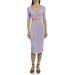 Bagatelle.NYC Women's Juniors Cutout Rib Knit Midi Dress