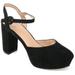 Brinley Co. Womens Platform Ankle Strap Pump