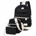 3pcs Set Backpack With Purse Women Lady Girl Canvas For Outdoor Shopping School New