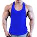 Men's gym sleeveless shirt Y-shaped vest sports fitness bodybuilding sports vest undershirt