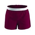 Soffe Big Girl's V-Notch Legs Exposed Elastic Waist Knit Short, Style B037