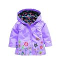 Suanret Children Baby Girls Hooded Waterproof Coat Windproof Raincoat Jacket