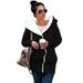 Romacci New Autumn Winter Women Hoodies Coat Warm Fleece Coat Zip Up Outerwear Hooded Sweatshirts Casual Long Jacket Plus Size