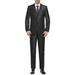 Men's Classic Fit 2 Piece Suit Two Button Single Breasted Dress Suit Business Casual Mens Suits