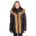 Mason & Cooper Women's Fur-Trimmed Leather Jacket